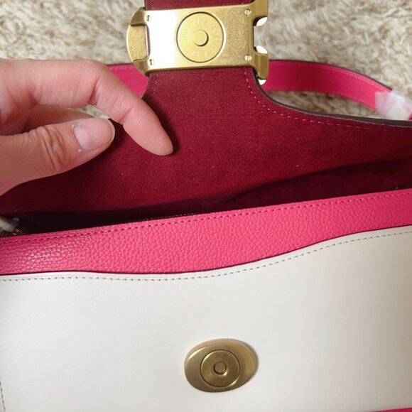 COACH Tabby 26 Small Color-Block Leather Shoulder Bag - Picture 14 of 14